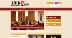 Desktop Screenshot of joinforjustice.org